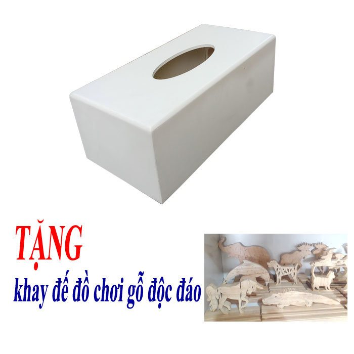 HỘP KHĂN GIẤY BẰNG GỖ - HỘP KHĂN GIẤY SANG TRỌNG - KÈM QUÀ TẶNG