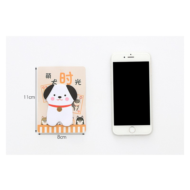 Combo 6 bộ giấy note Chó Shiba Nhật Bản đáng yêu