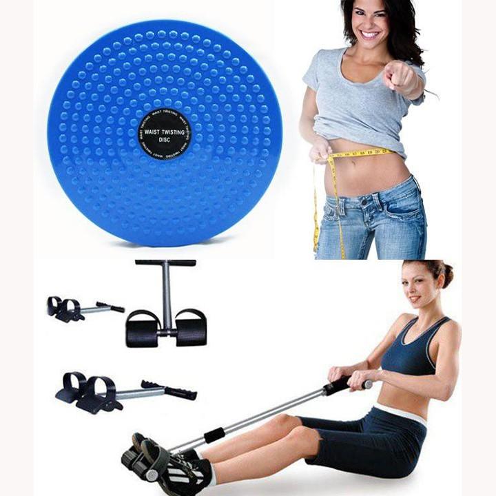 ComBo Hot Đĩa Xoay Eo Và Dụng Cụ Tập Cơ Bụng Đùi Tummy Giảm Cân, Lấy Lại Vóc Dáng 1 Cách Nhanh Chóng Và Hiệu Quả