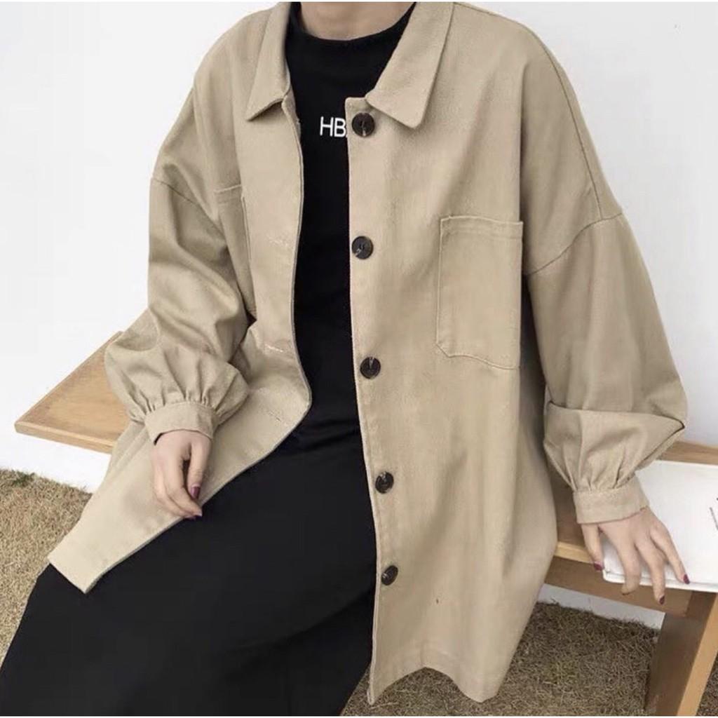 Áo Khoác KAKI SIMPLE JACKET Ulzzang Unisex