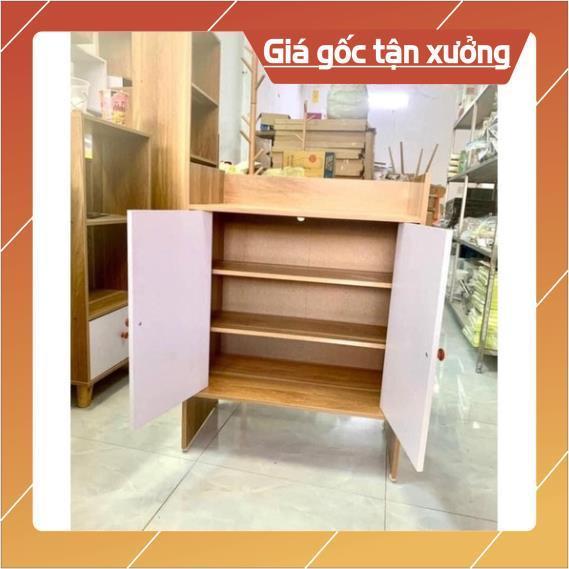 Tủ Giày Gỗ Kệ Để Dép Đa Năng, Tủ Có Cửa Đựng Đồ Tiện Ích