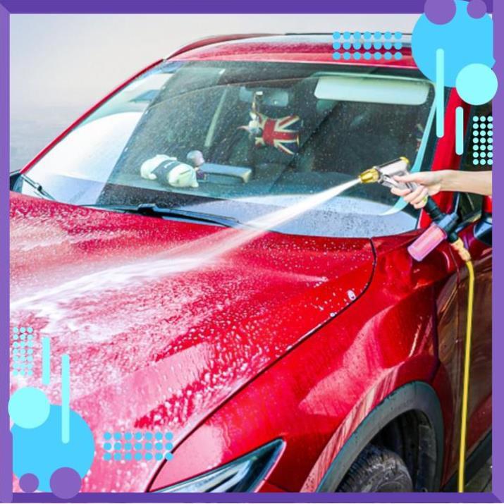 Vòi Xịt Nước️ Bộ dây vòi xịt nước rửa xe, tưới cây , tăng áp 3 lần, loại 15m 206236 đầu đồng, cút đồng