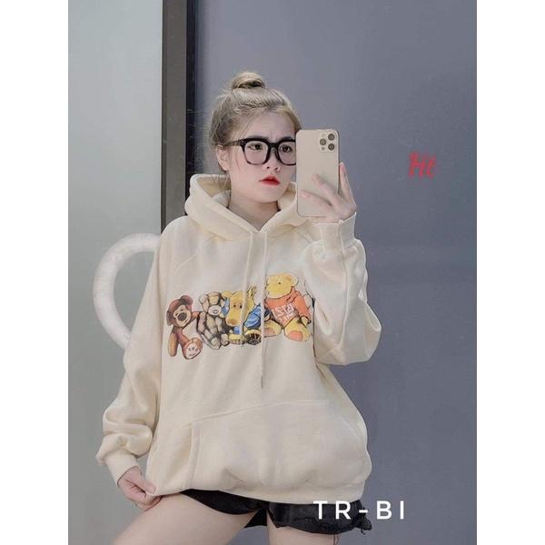 Áo hoodie 4 gấu ngồi H2A