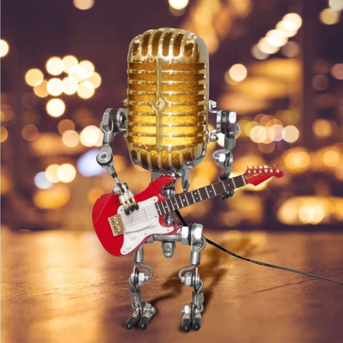 Đèn Để Bàn Robot Micro Hợp Kim &amp; Guitar