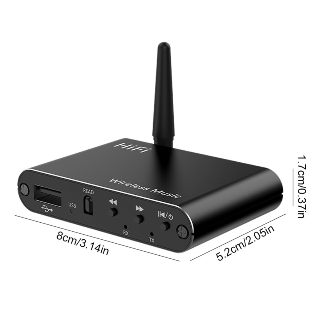 Bộ Thu Phát Âm Thanh Bluetooth 5.4 2in1 AUX 3.5mm, adapter cho loa ampli TV PC BT100 - Hàng Nhập Khẩu