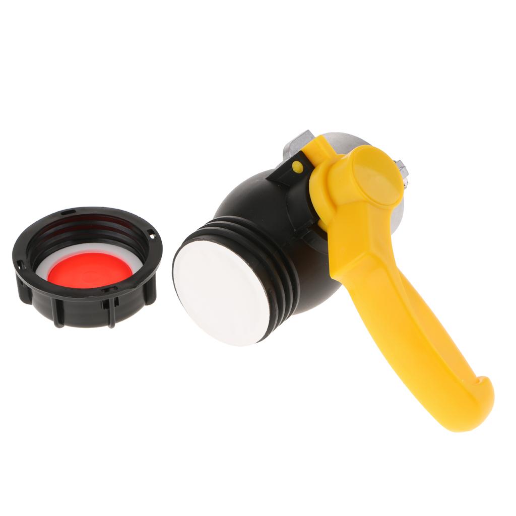 1000L IBC Túi Xe Tăng Thoát Adapter Van Bi 2.44 Cửa Hút Gió Đến 2 Ổ Cắm