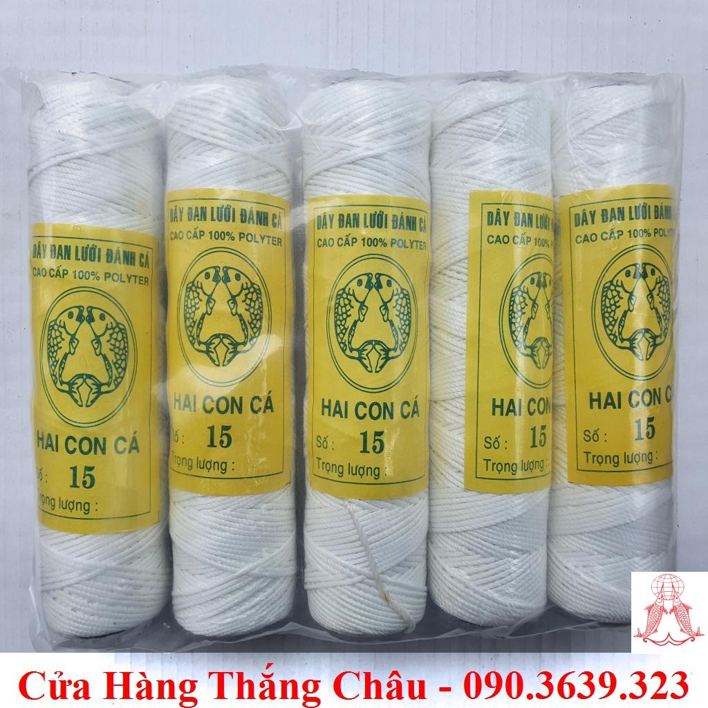 Chỉ Hai Con Cá - 1 Cuộn Nhợ Thợ Hồ Xây Dựng, Chỉ Diều - Nhiều Số