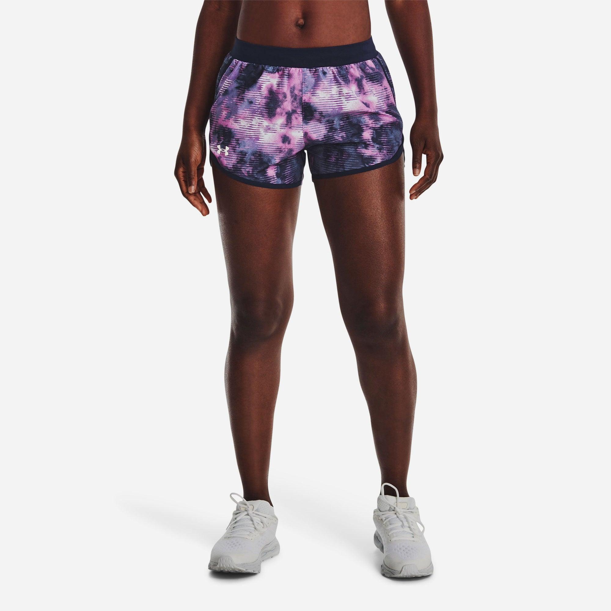 Quần ngắn thể thao nữ Under Armour Fly By 2.0 Printed - 1350198-412