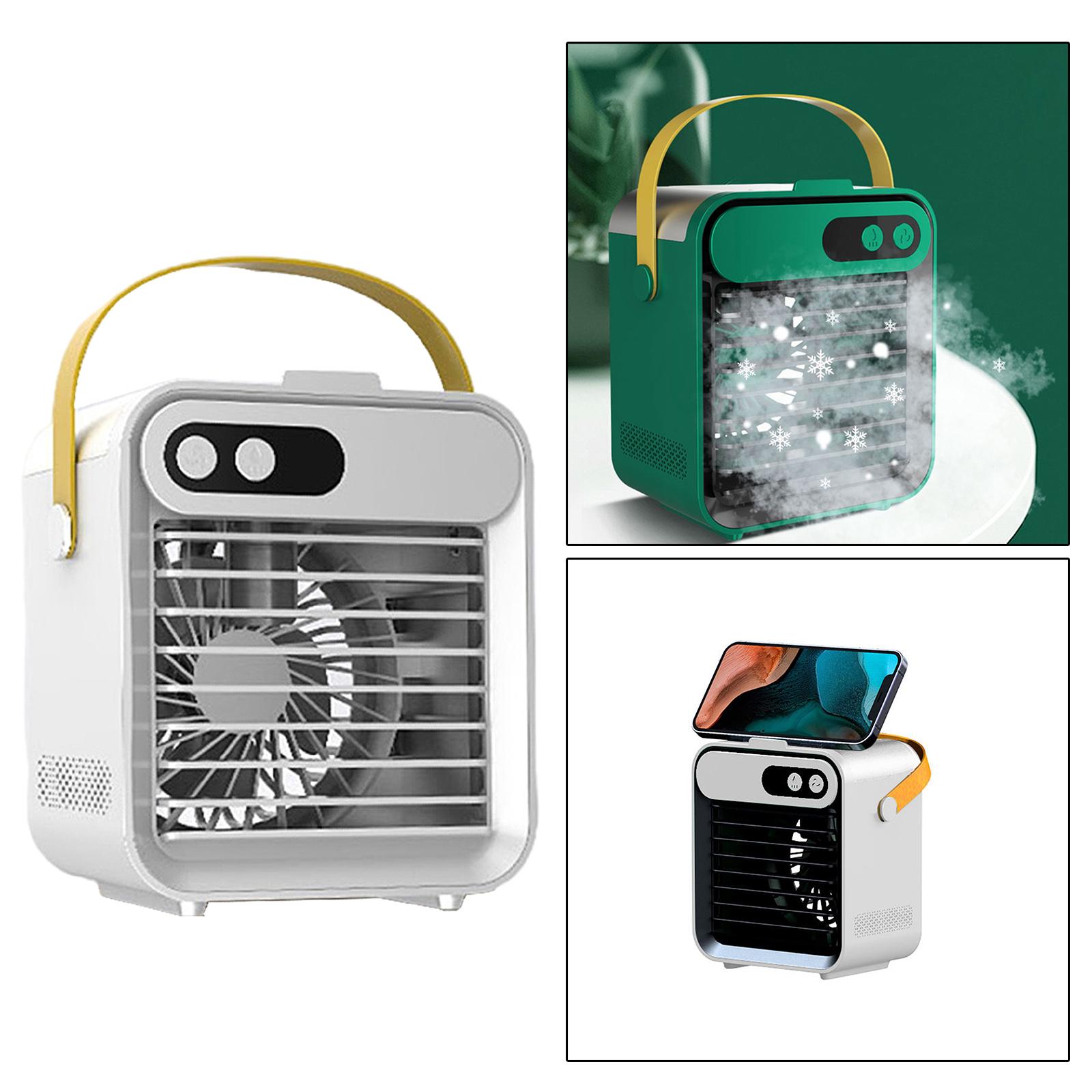 USB Air Conditioner Fan Air Cooler 3 Fan Speed Humidifier Purifier