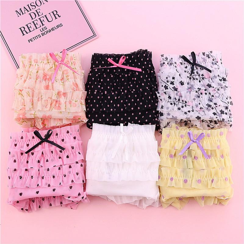 Mincloset Quần lót ren xếp tầng siêu sexy -