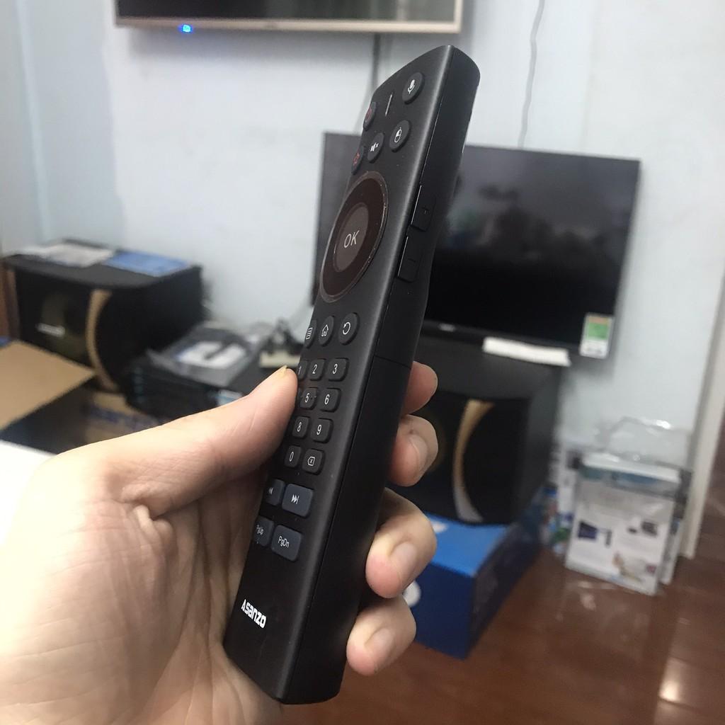 Remote điều khiển giọng nói kiêm chuột bay smart tivi Asanzo HD03C - Hàng Chính Hãng