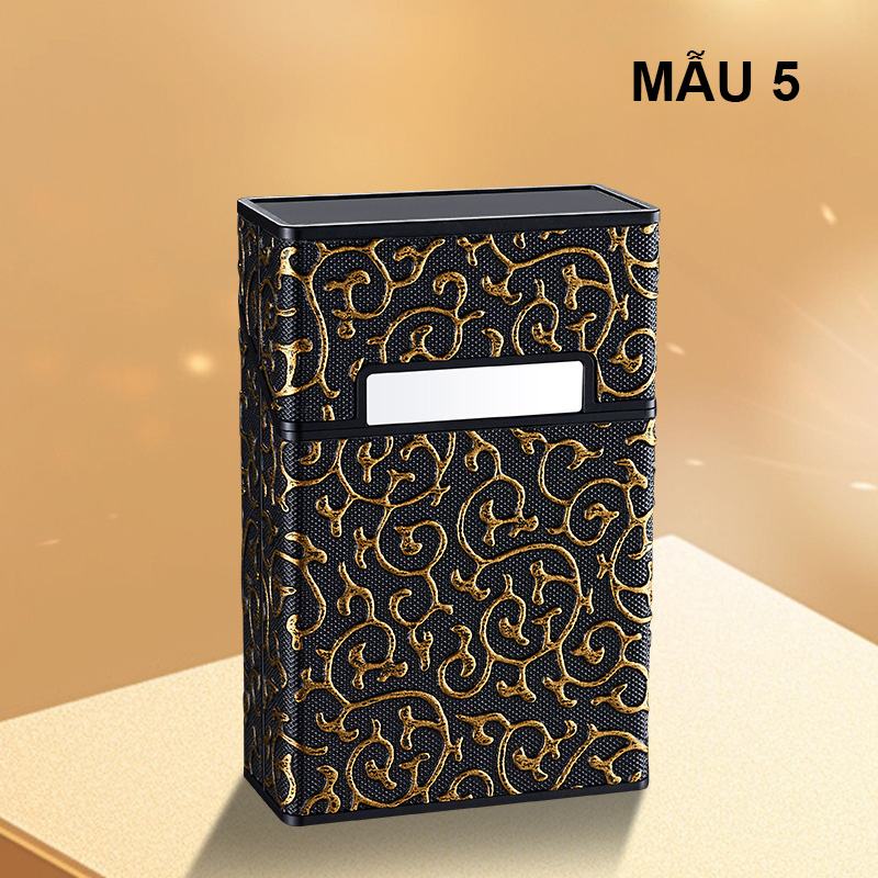 Hộp Đựng Thuốc 20 Điếu Lớn Ngắn Bọc Da