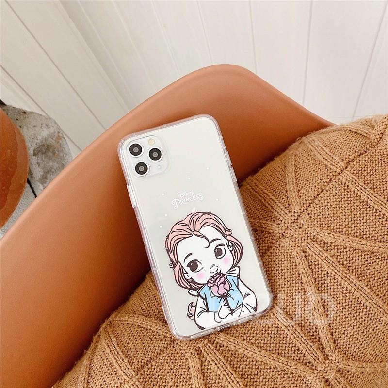 Ốp Lưng Case dành cho Iphone Dẻo công chúa Trong Không Ngả Màu 7g/8g/7Plus/8Plus/X/Xs/Xsmax/Xr/11/11Pro/11Promax/12/12pr