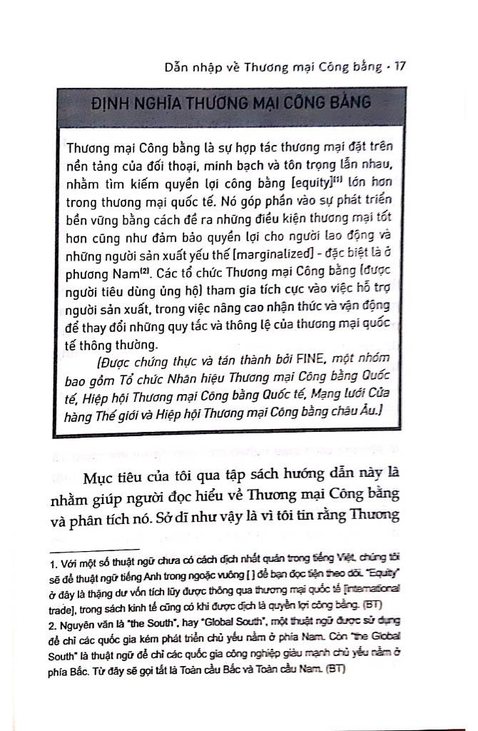 Dẫn Nhập Về Thương Mại Công Bằng