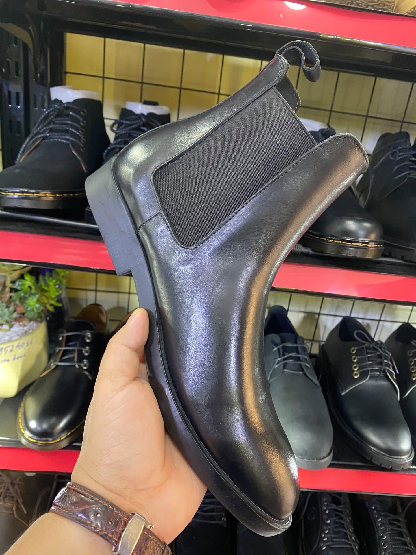 Chelsea Boot Nam Mũi Tròn Thời Trang