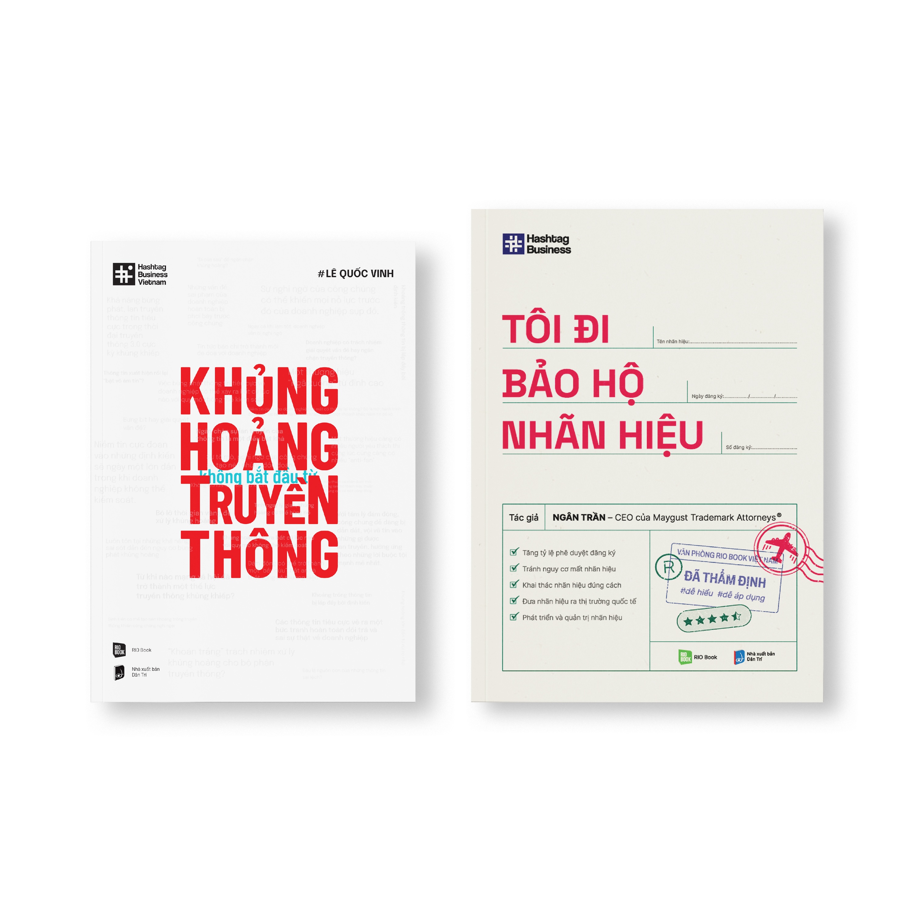 Bộ sách CHIẾN LƯỢC PHÒNG VỆ THƯƠNG HIỆU (Khủng hoảng không bắt đầu từ truyền thông + Tôi đi bảo hộ nhãn hiệu)