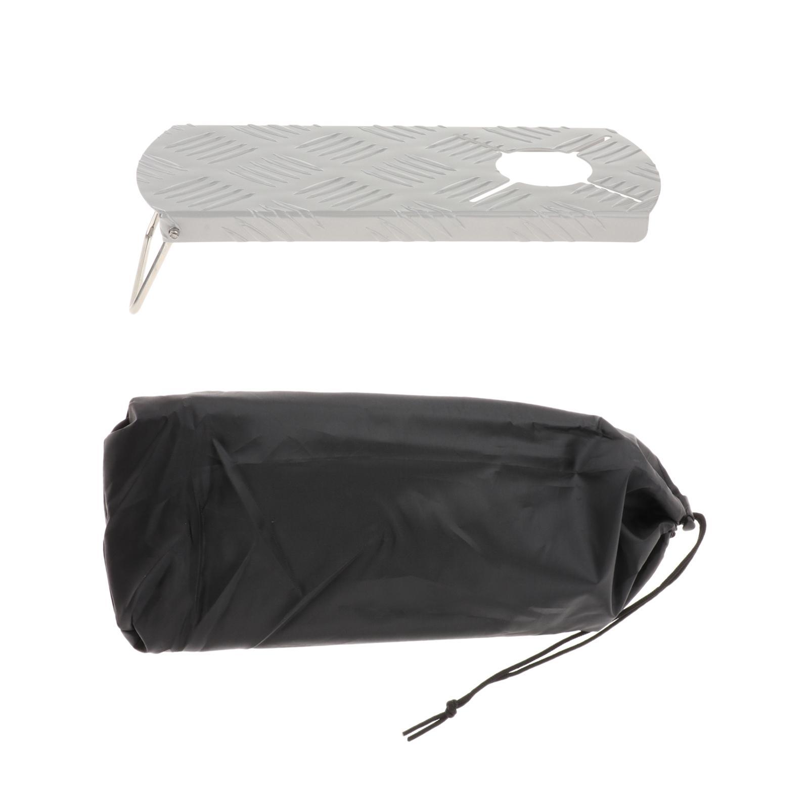 Portable Camping Table, Aluminum Alloy Folding Split Gas Stove Stand Holder Desk with Storage Bag for Picnic, Beach Dining &amp; Cooking, Easy to Clean