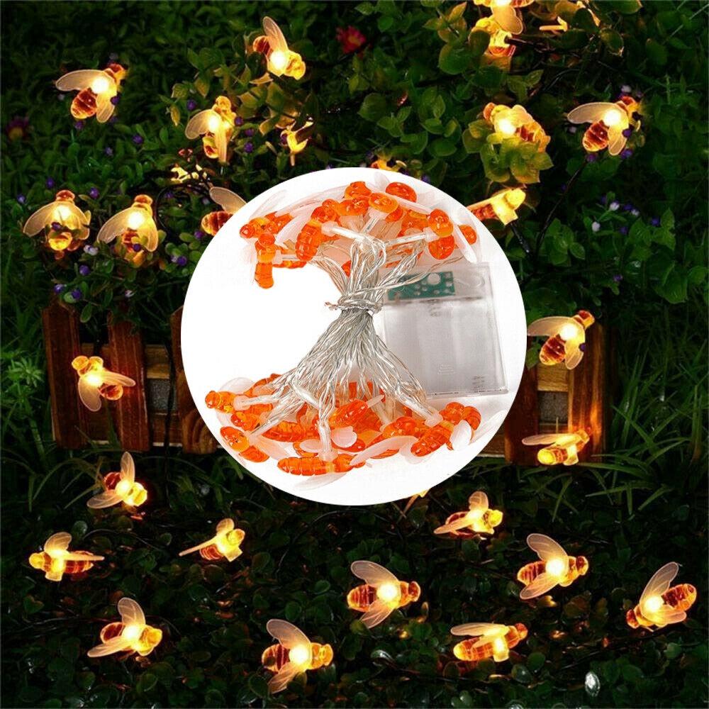 Đèn trang trí giáng sinh hình ong chạy bằng pin , chống thấm nước