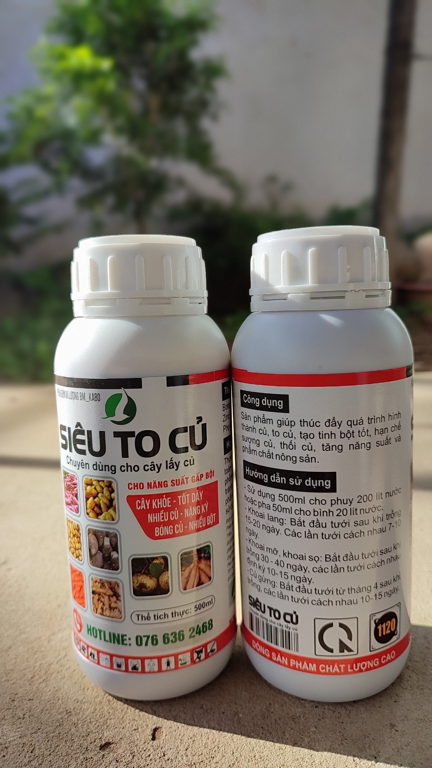 PHÂN BÓN GIÚP CỦ TO NHANH, NẶNG KÍ, BÓNG ĐẸP - SIÊU TO CỦ 500ML