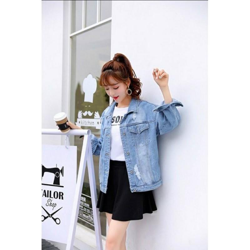 Áo Khoác Jeans Nữ Dáng Ôm Siêu Đẹp