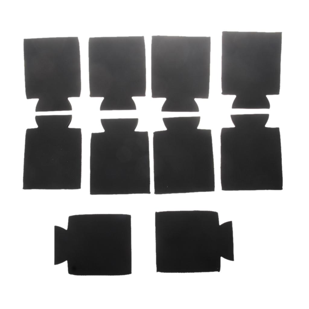 40pcs Stubby Beer Bottle Can Cooler Sleeve Holder Wedding Favor Black