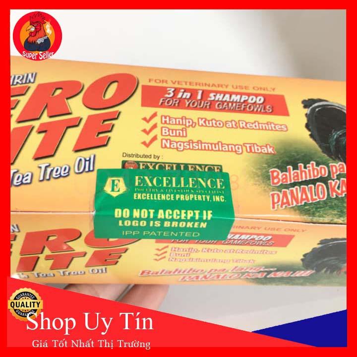 2 Gói Xà Bông Tắm Gà Zero Mite Giúp Lông Bóng Mượt Cho Gà Đá