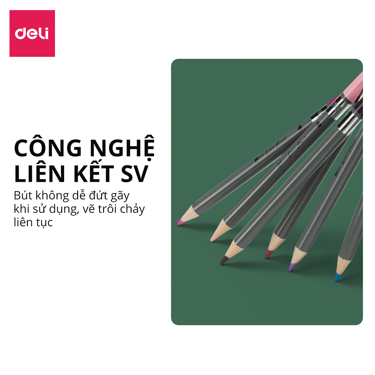 Bút Chì Màu Nước Cao Cấp Nusign - 48/72 Màu Tặng Kèm Cọ Vẽ - Dùng Dạng Khô Hoặc Nước Để Tô Màu, Vẽ Tranh
