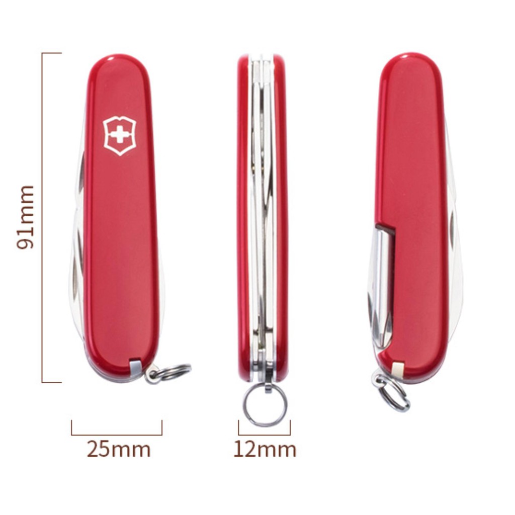 Dao Xếp Đa Năng Victorinox Tiker 1.4603 Màu Đỏ - Thụy Sỹ