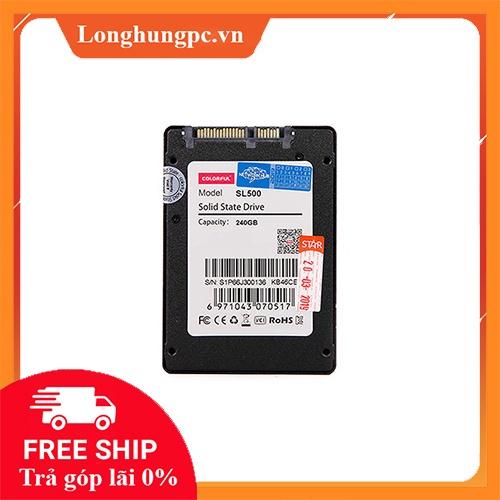 Ổ Cứng SSD Colorful SL500 240G (2.5 inch, Sata3 6Gb/s, Đọc 540MB/s - Ghi 420MB/s)