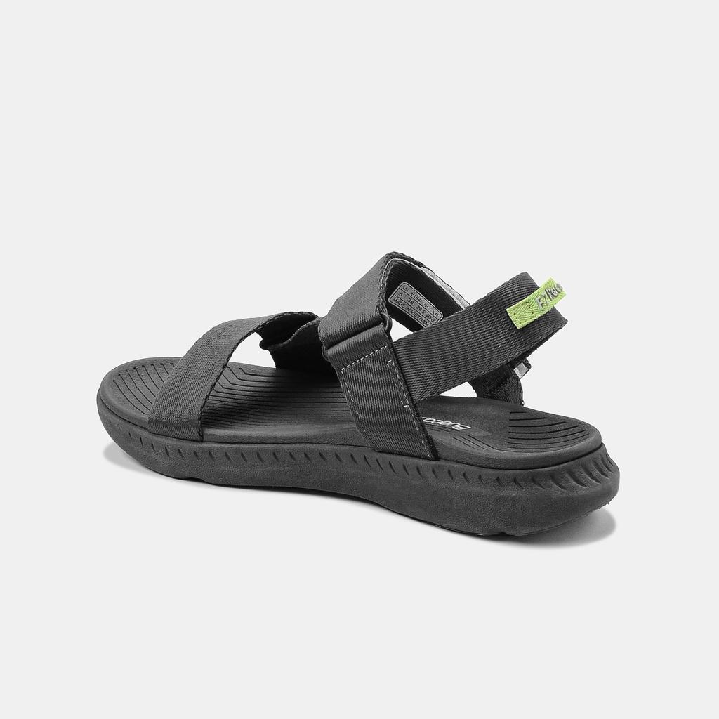Giày sandal nam nữ unisex đi học quai ngang Buenas Sport S9 Nâu Xanh đế cao 3 phân