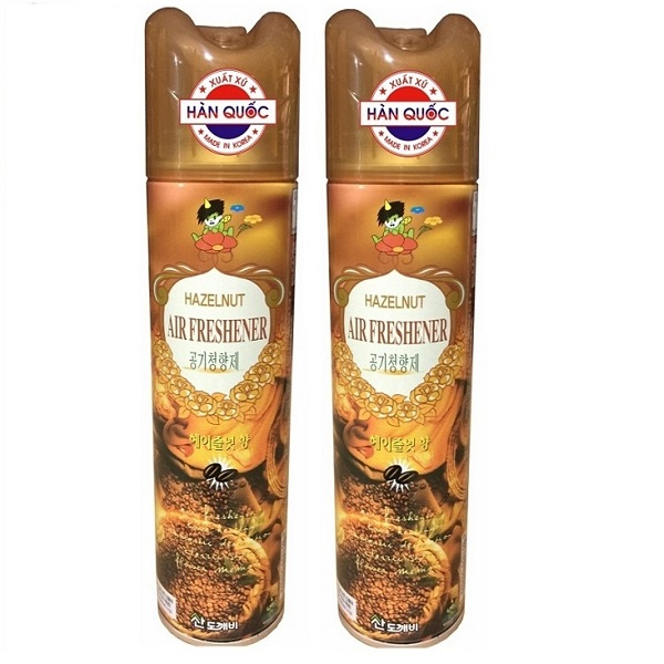Bộ 2 Chai Xịt Thơm Phòng Khử Mùi Đa Năng Hàn Quốc Hương Thiên Nhiên 370ml cho ô tô