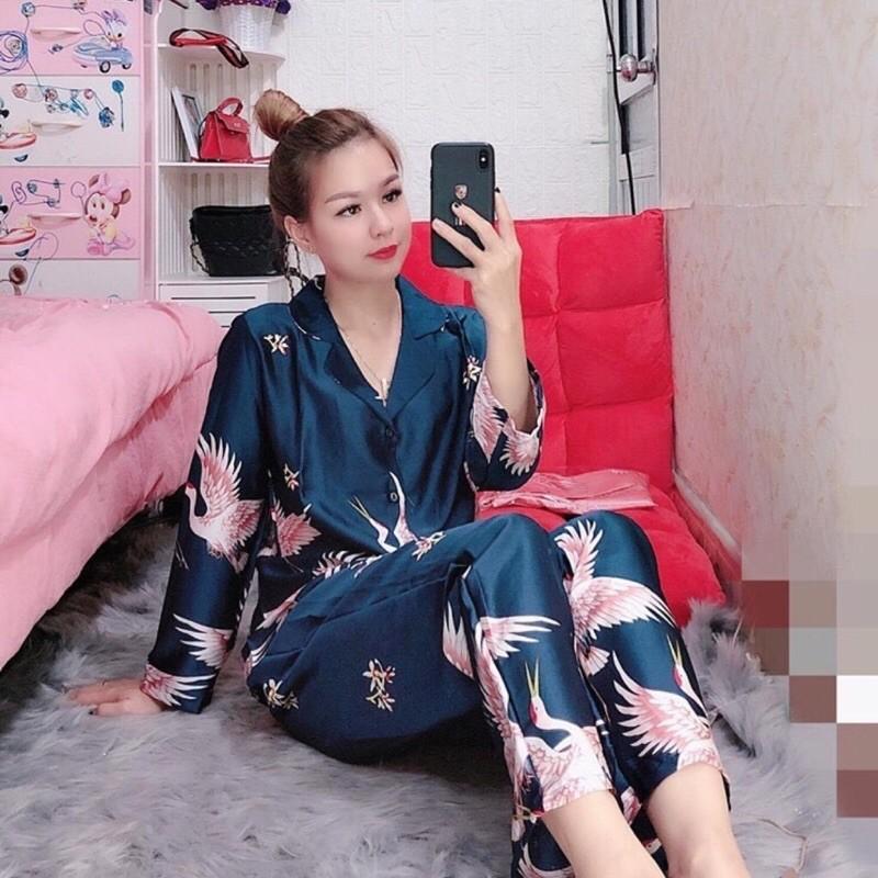  Bộ pijama, bộ ngủ mặc nhà lụa satin cao cấp mềm mịn, không xù