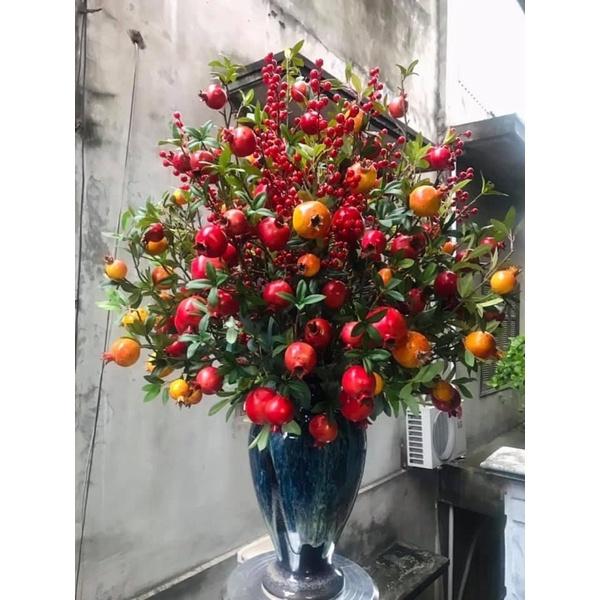 Bình cắm hoa dáng đùi dế, men hỏa biến. Gốm sứ Bát Tràng.