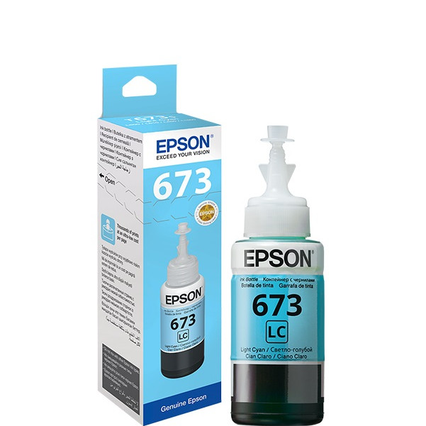 Mực in Epson T673 Light Cyan Ink Bottle (C13T673500) - Hàng Chính Hãng