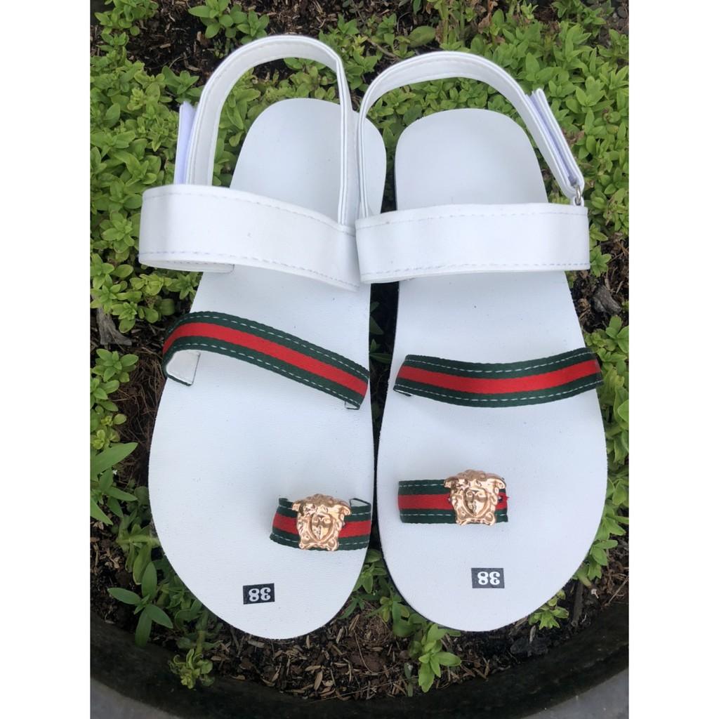 sandal đồng nai dép quai hậu nữ đế trắng quai trắng phối dù size từ 35 nữ đến 42 nữ đủ màu đủ size ib chọn thêm