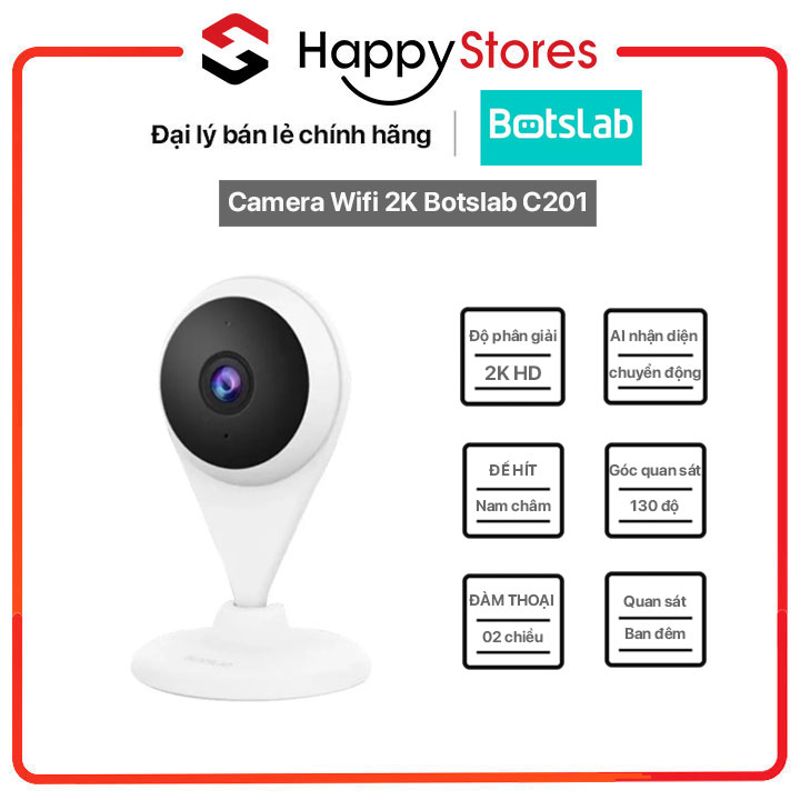 Camera Wifi 2K Botslab C201 - Hàng chính hãng