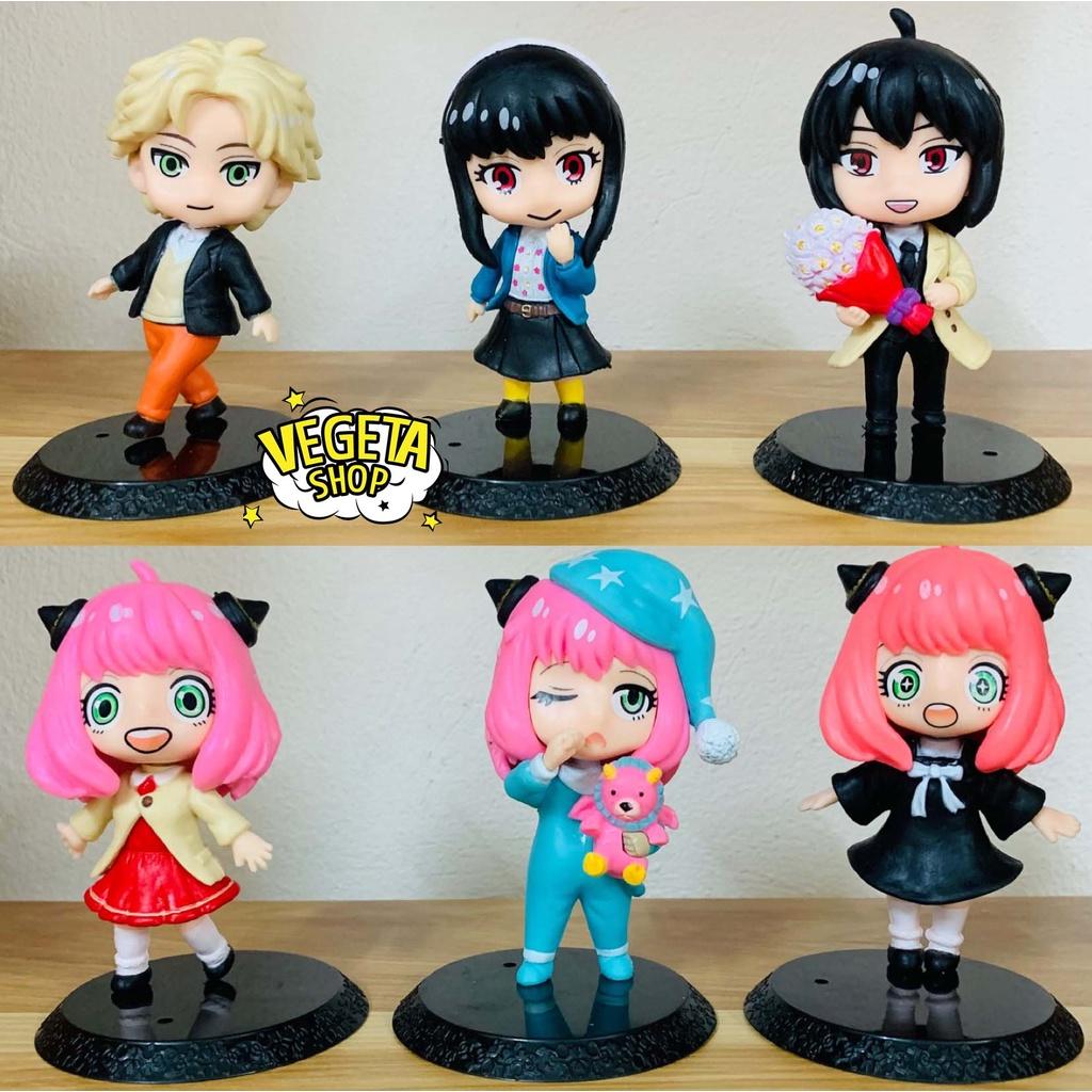 Mô hình Spy X Family Gia đình điệp viên - Mô hình Anya Forger Loid Forger Yor Briar Kimera Becky Blackbell - Cao 6~12cm