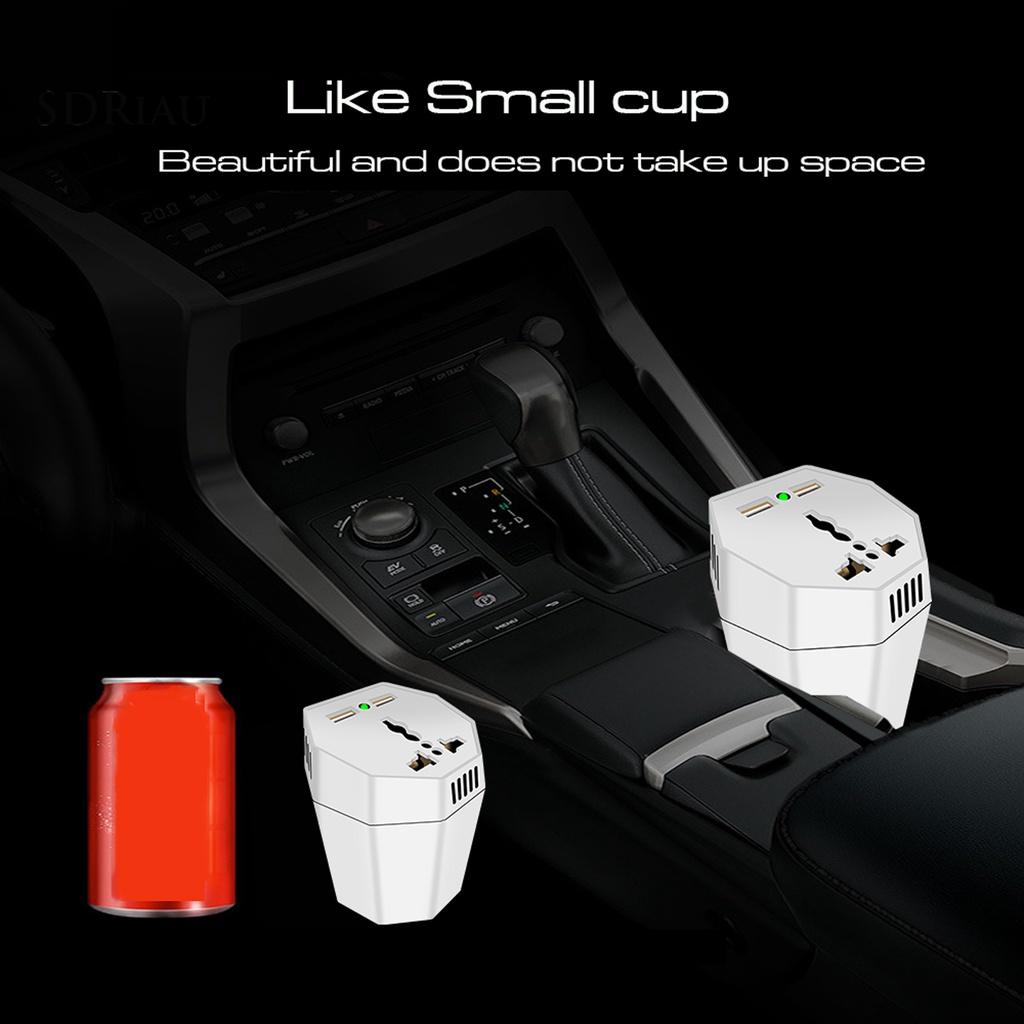 *QCDZ* Power Inverter Dual USB Port Mosquito Repellent ABS Car Cup Inverter Adapter for 12V Cars