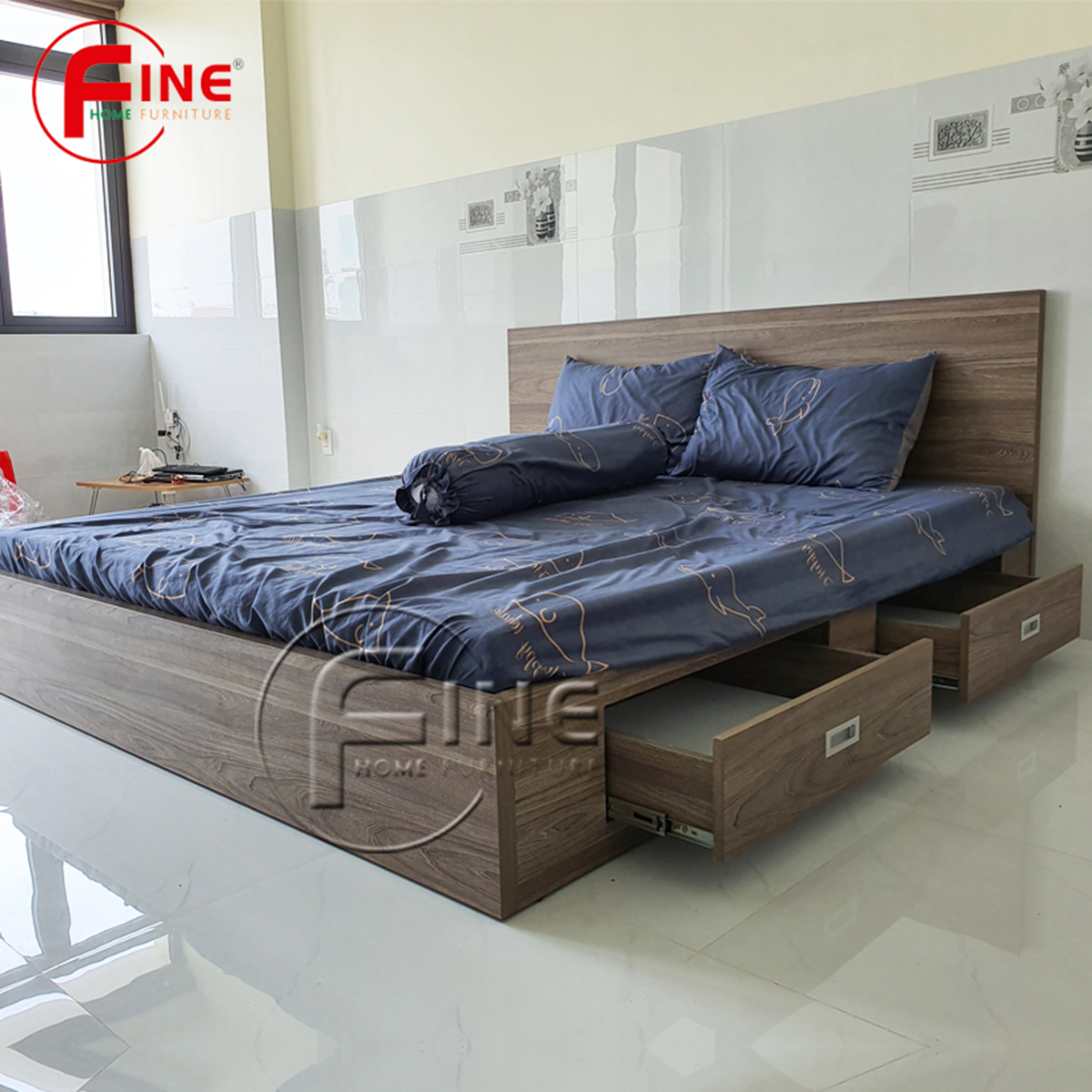 Giường Vai Đứng FINE FG159 (180cm x 200cm) Mẫu hiện đại tối giản, thiết kế đẹp sang trọng