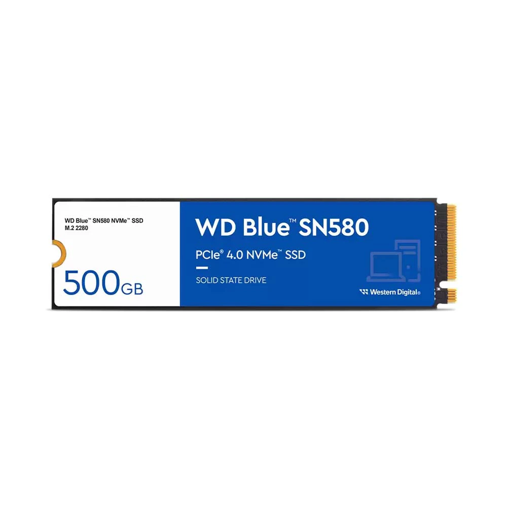 SSD Western Digital Blue SN580 500GB PCIe Gen4 x4 NVMe M.2 WDS500G3B0E - Hàng Chính Hãng