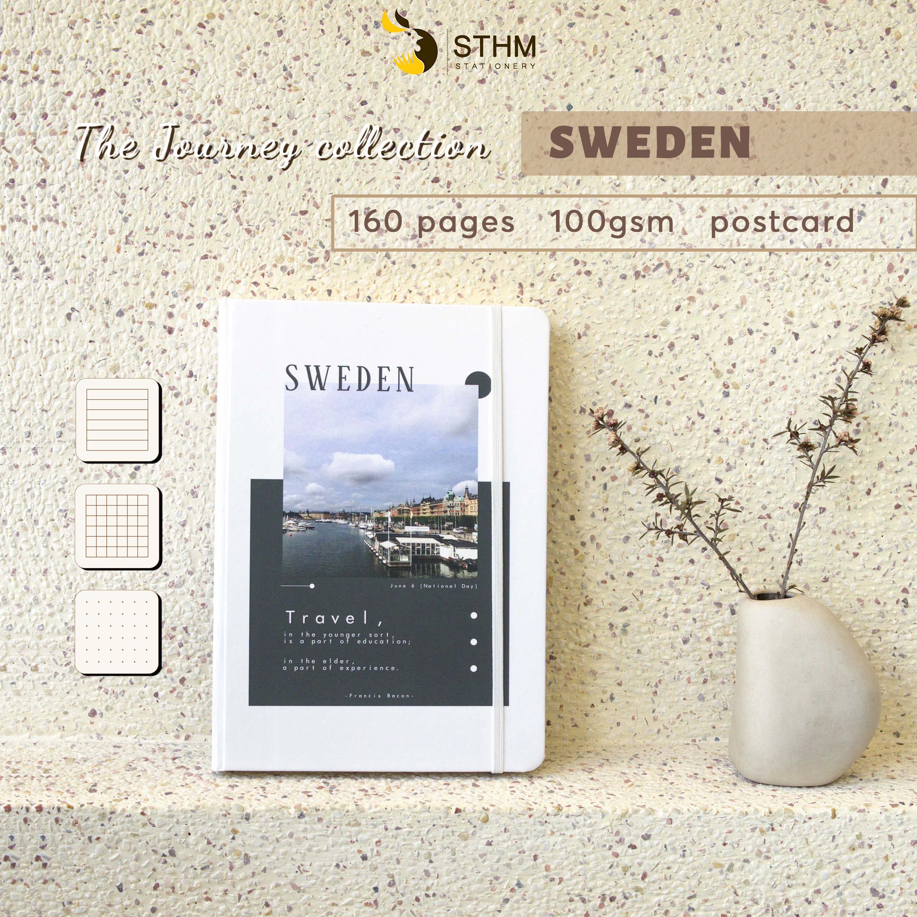 - The Journey notebook - EU collection - Sổ tay bìa cứng - Ruột kem 100gsm