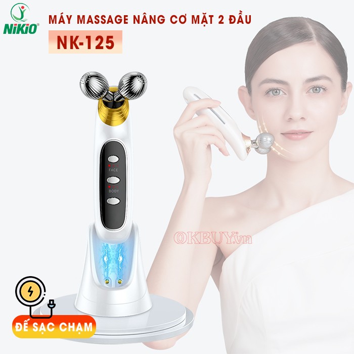 Máy massage mặt nâng cơ 2 đầu Nikio NK-125