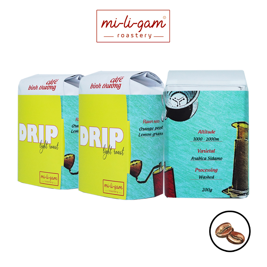 Combo 3x 200g Arabica Sidamo / Cà phê HẠT | mi-li-gam roastery #miligam cà phê rang xay pha pour over / cold brew / moka pot