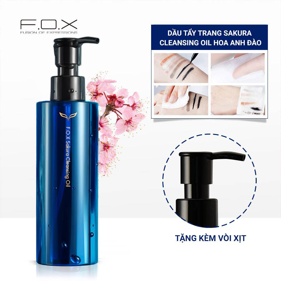 Dầu Tẩy Trang Hoa Anh Đào FOX Sakura Cleansing Oil 200ml