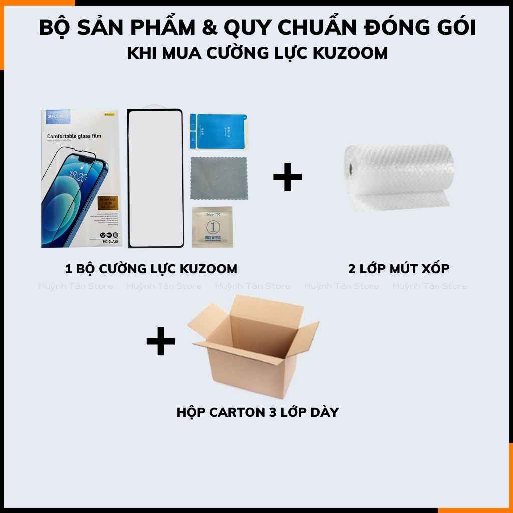 Kính cường lực z fold 5 trong suốt full màn hình chống bám vân tay KUZOOM phụ kiện điện thoại huỳnh tân store