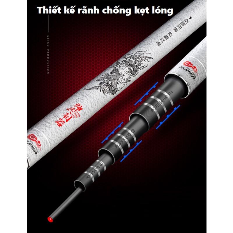 Cần Câu Tay Cao Cấp 6H 19i Lục Mạch Thần Kiếm Thiết Kế Carbon 46T CT08 - Sanami Fishing Store