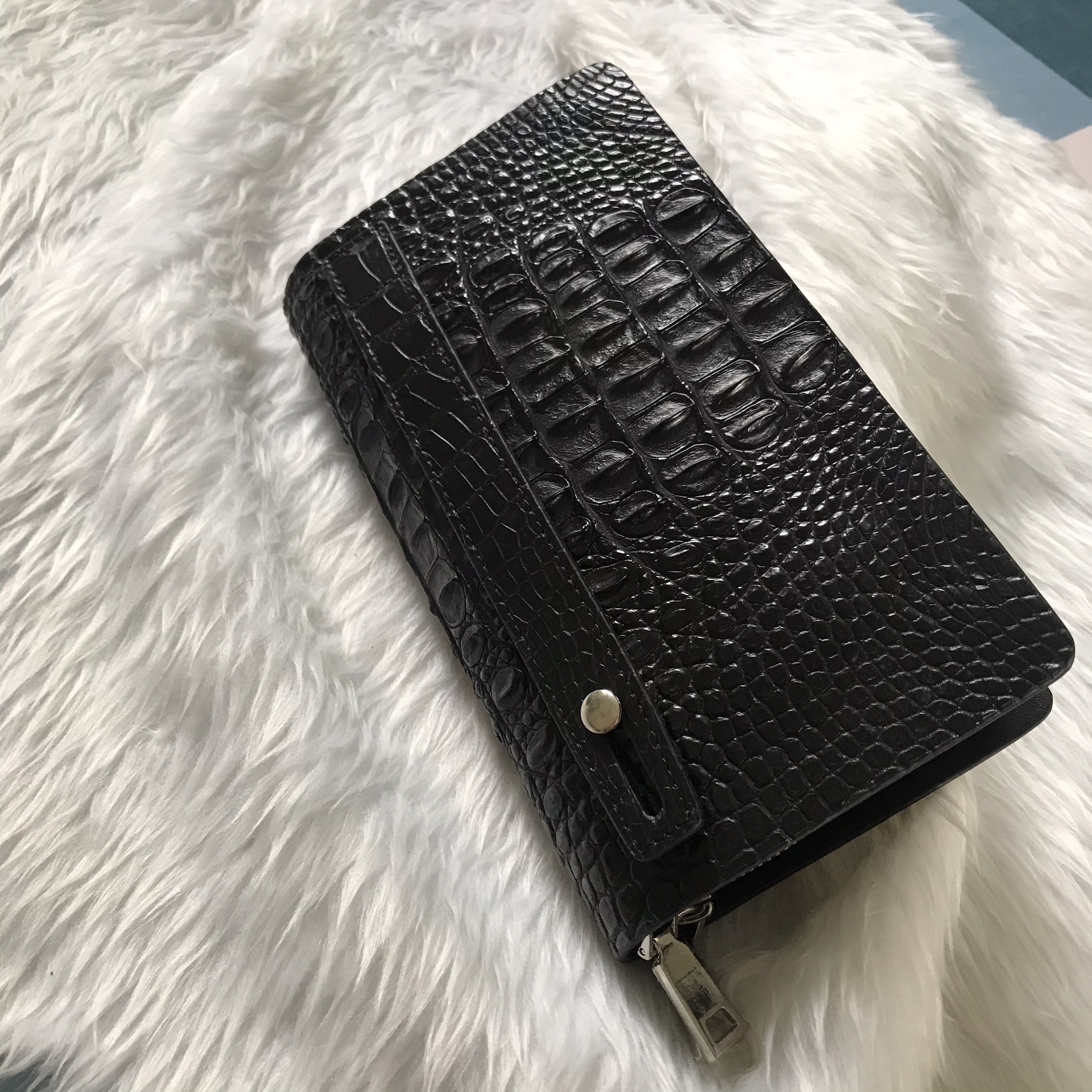 VÍ CẦM TAY DA CÁ SẤU FULLBOX