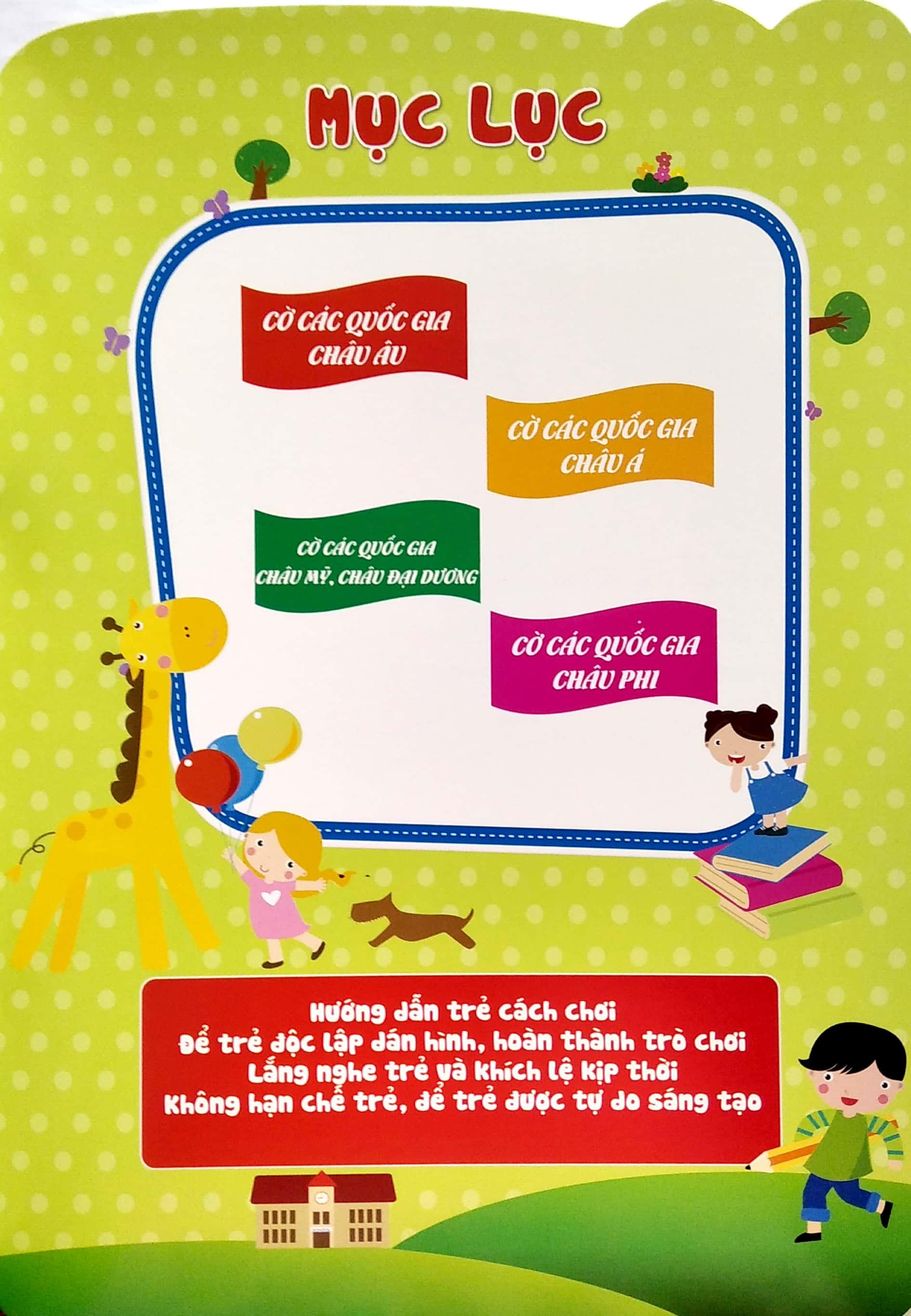 150 Miếng Dán Hình Thông Minh - Cờ Các Quốc Gia Trên Thế Giới (Từ 2 - 8 Tuổi) (Tái Bản 2023)