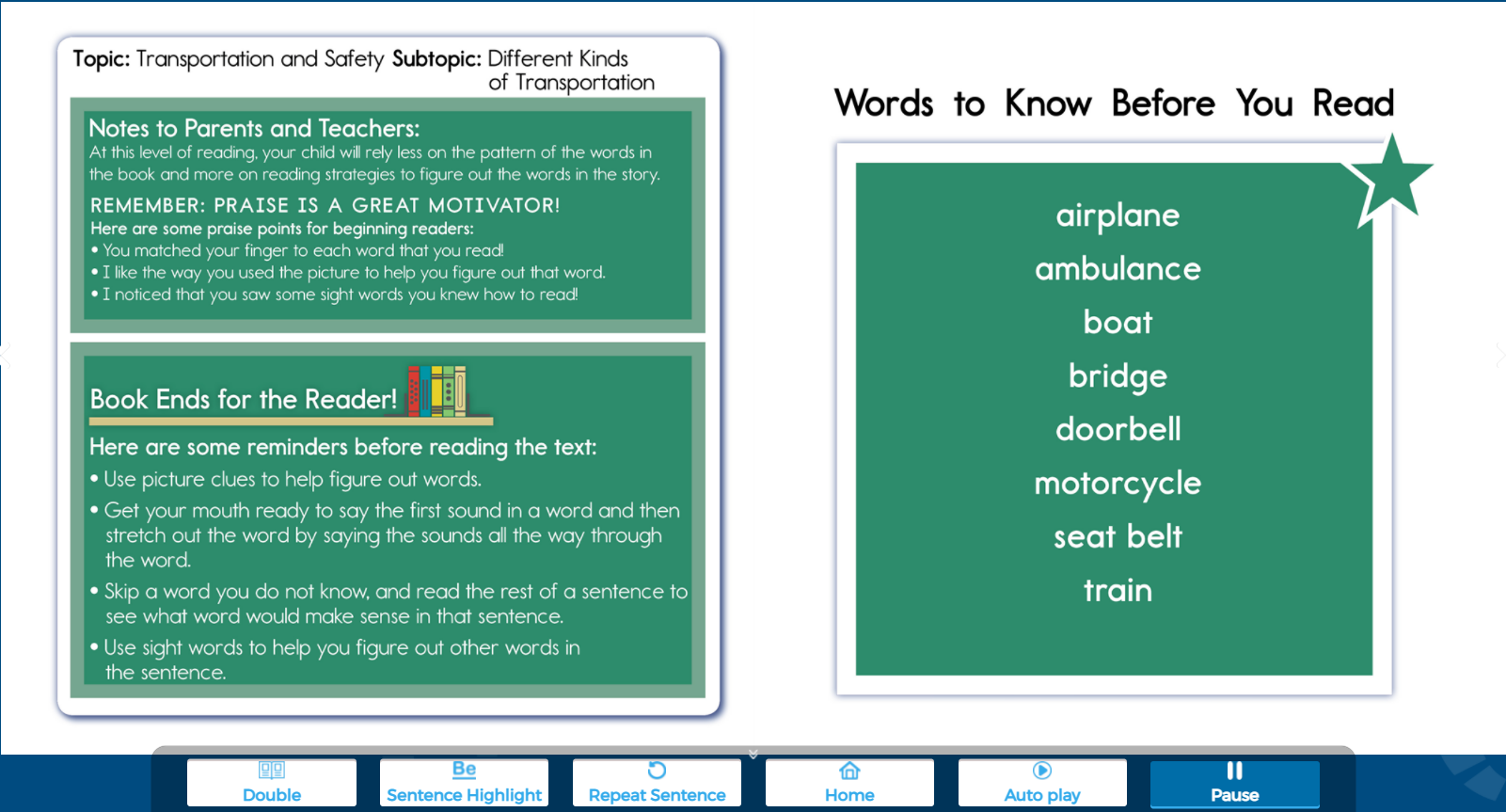 I-Learn Smart Start Grade 3 Truyện đọc - A Long Car Ride