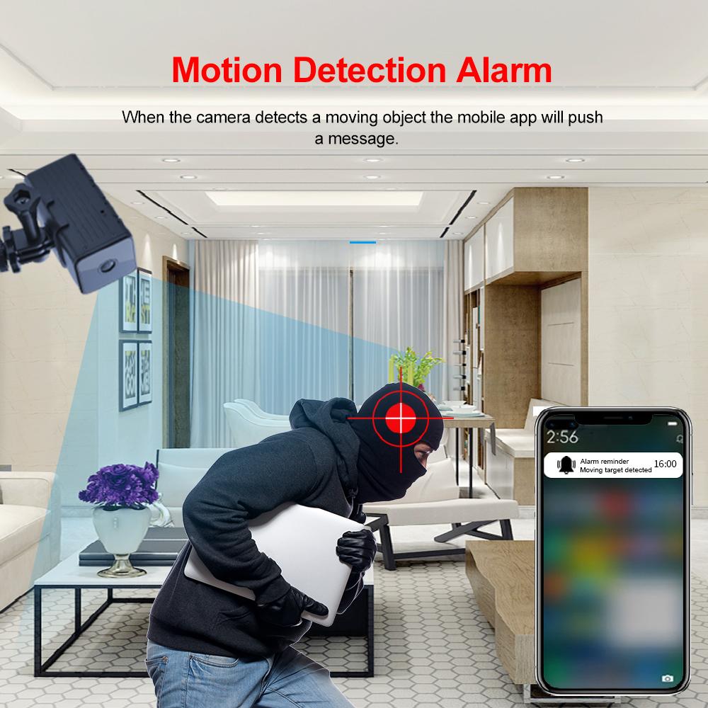 WD9 Mini WiFi Camera 1080p HD Màn hình từ xa không dây IP Video Video Recorder Micro Cam Màu sắc trong nhà: WD5-WIFI 720p